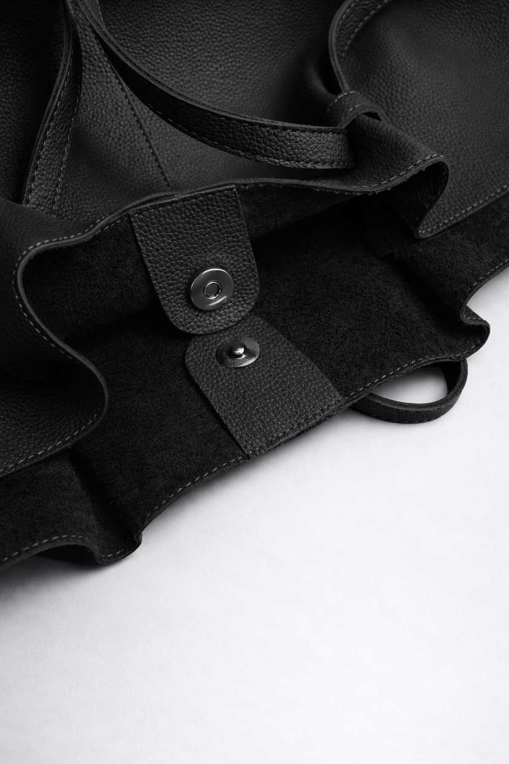 Large leather tote bag for work