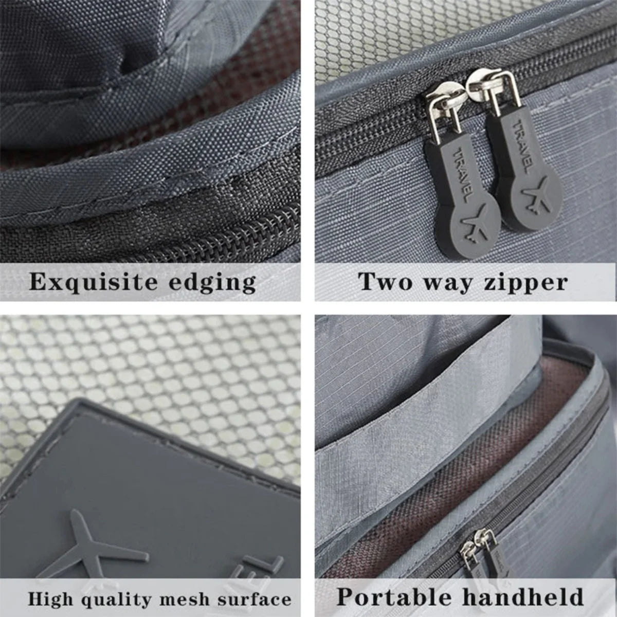 6-Piece Packing Cubes Set – Waterproof Travel Organisers for Luggage