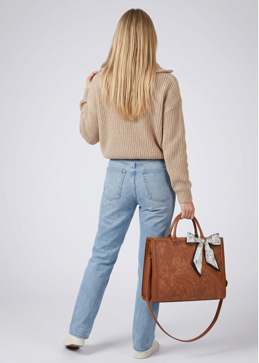 Work Tote Bag — Embossed Multi-pocket & Laptop bag | Corfu