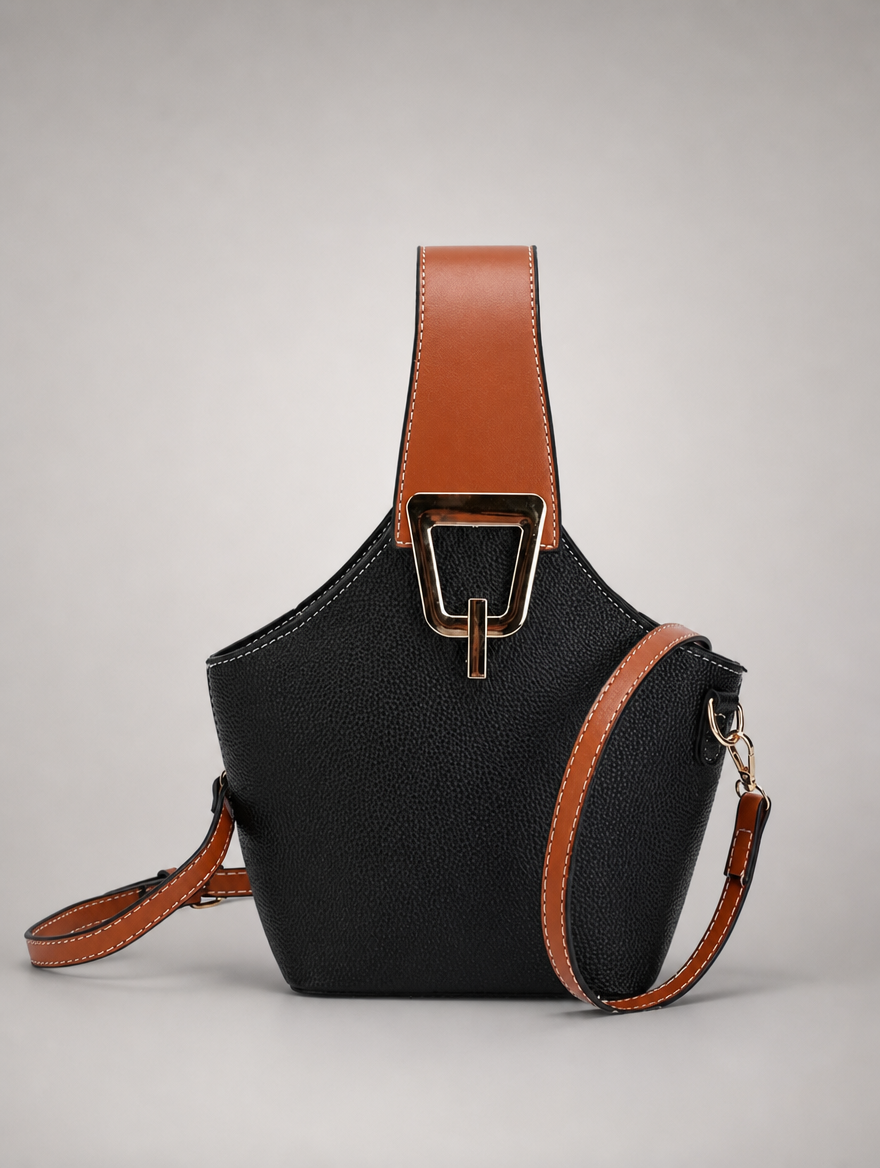 Two Tone Saddle Bucket bag | Aalborg