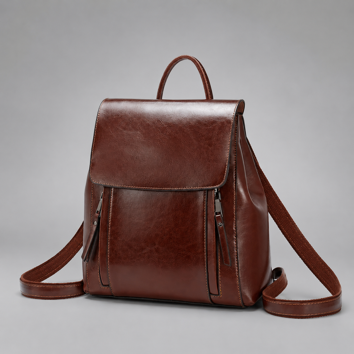 Structured Leather Backpack | Lippstadt