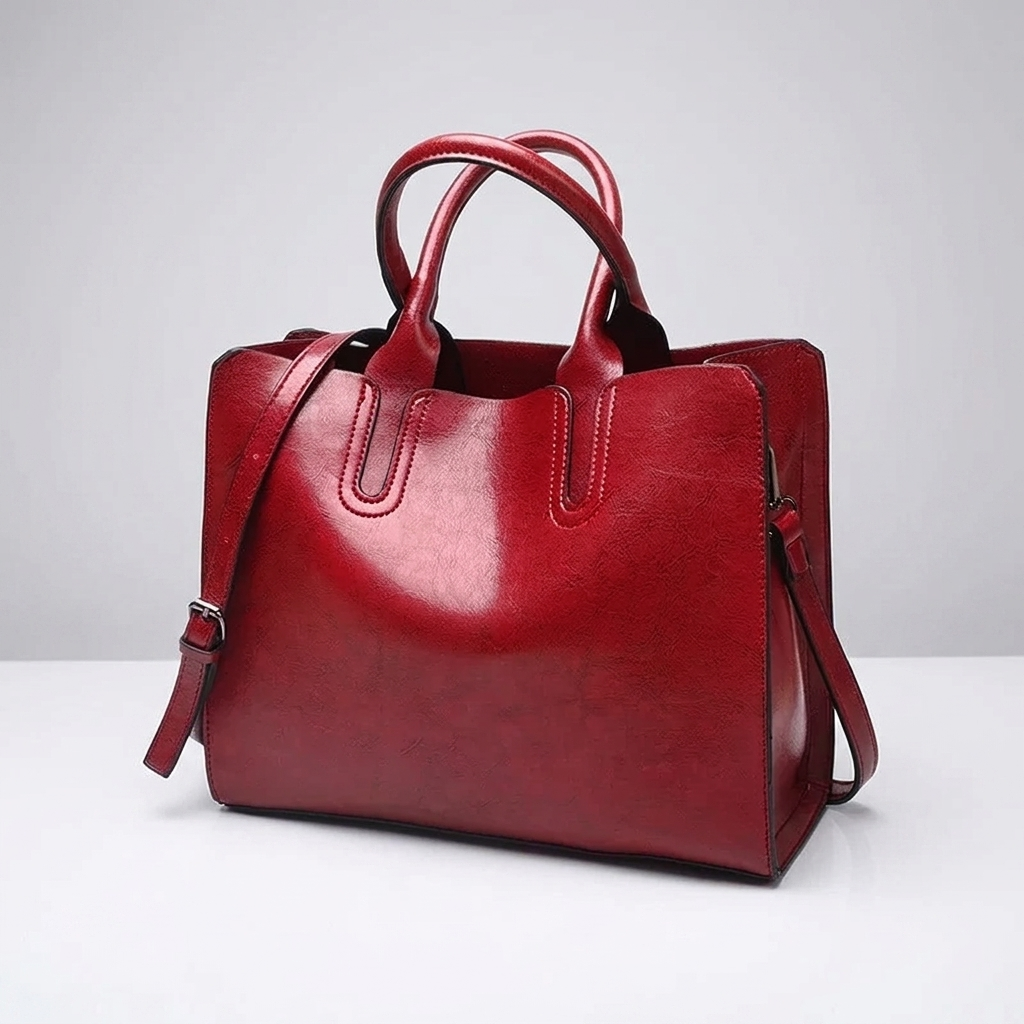 Structured Leather Tote Bag | Lyon