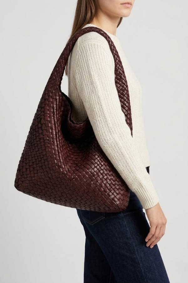 Woven Leather work bag for ladies | SORRENTO