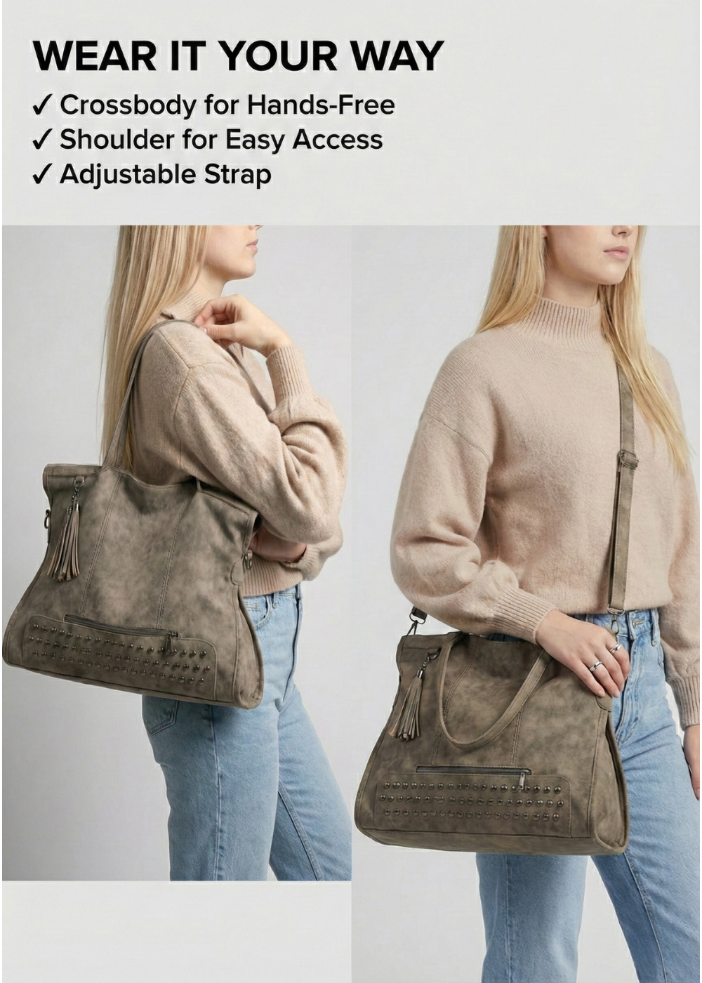 Big tote bag for work