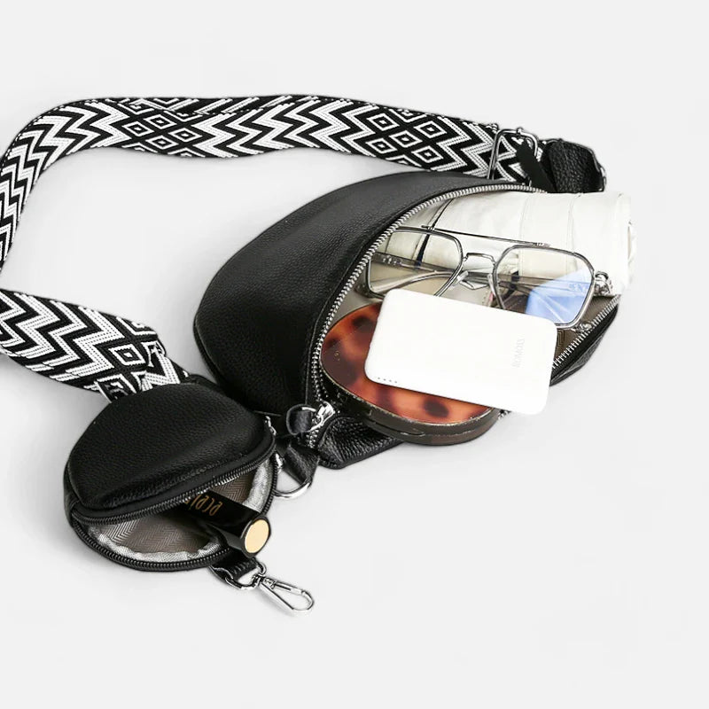 Black Crossbody Belt Bag
