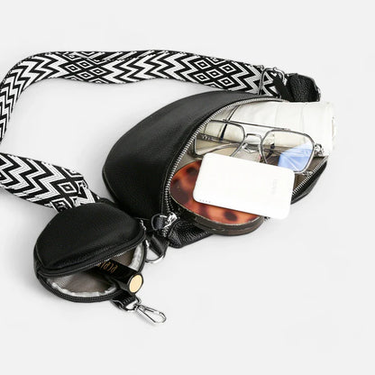 Black Crossbody Belt Bag