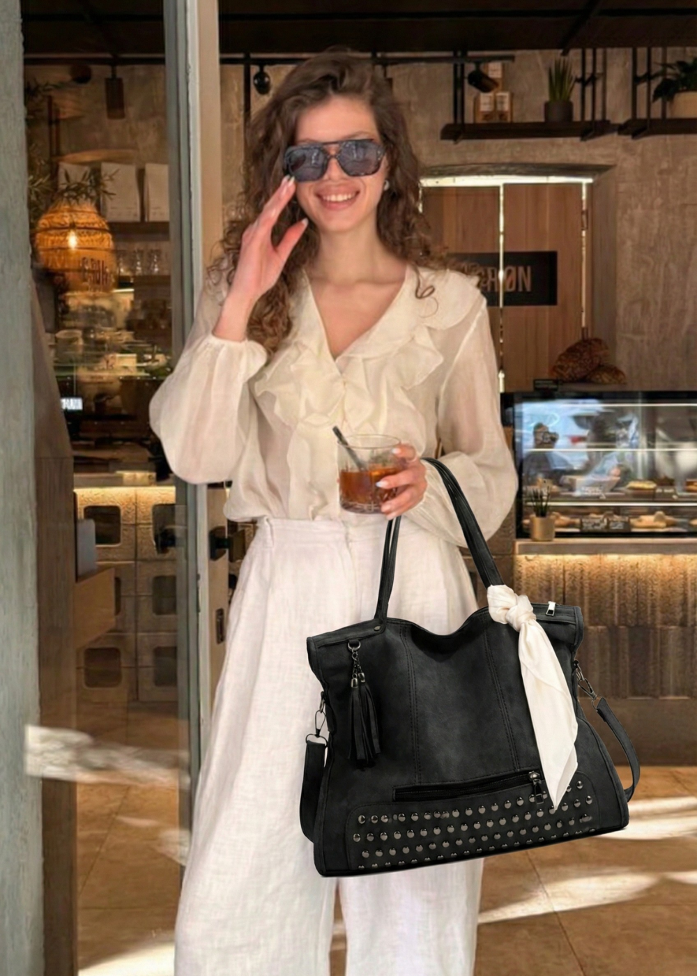 Large black work bag