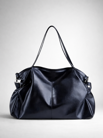 Black tote bag for school