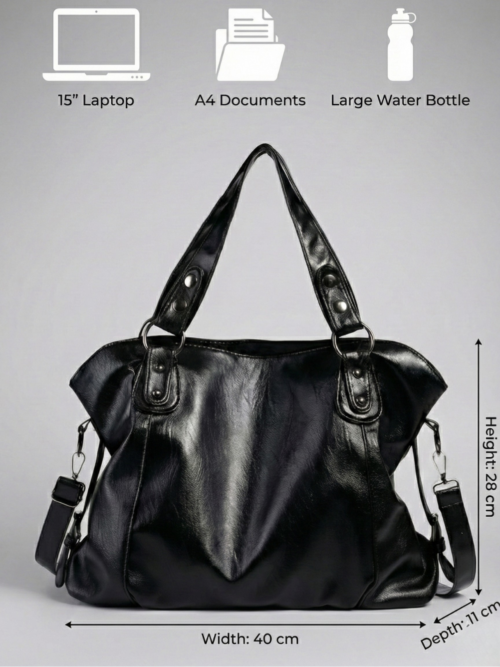 Black uni bag