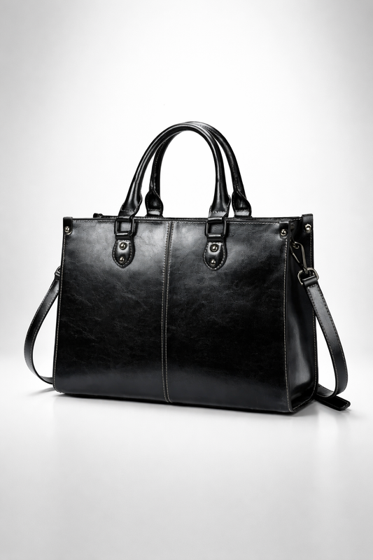 Black work bag for women