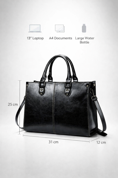 Black work bag for women