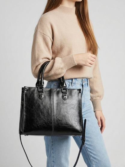 Black work bag for women