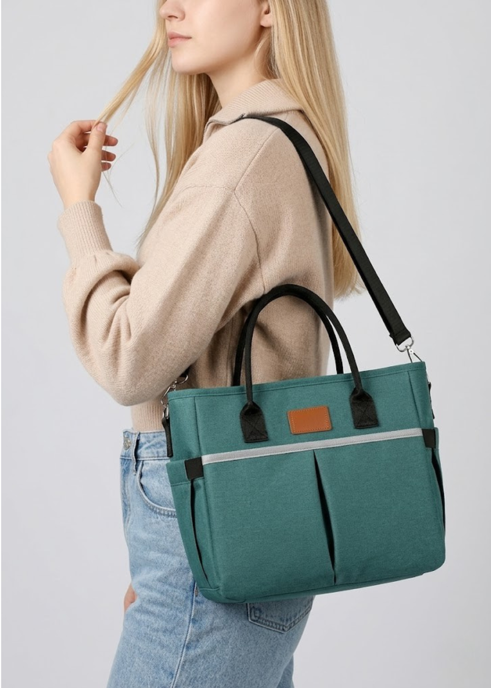 Teal Waterproof Ladies Lunch Tote Bag | The Fitzroy