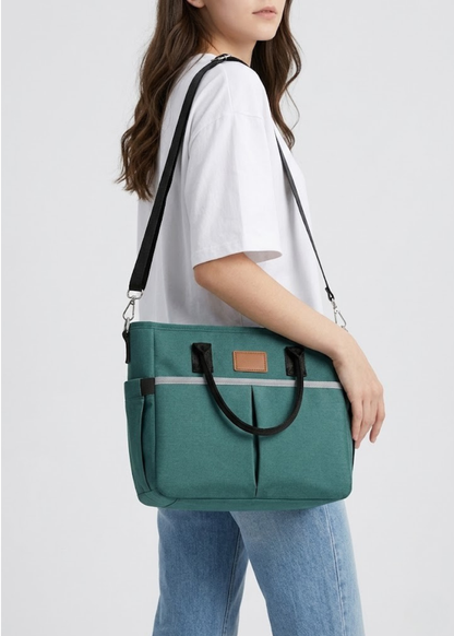 Teal Waterproof Ladies Lunch Tote Bag | The Fitzroy