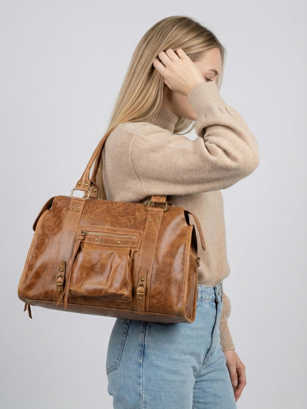 Brown Handbag for Work