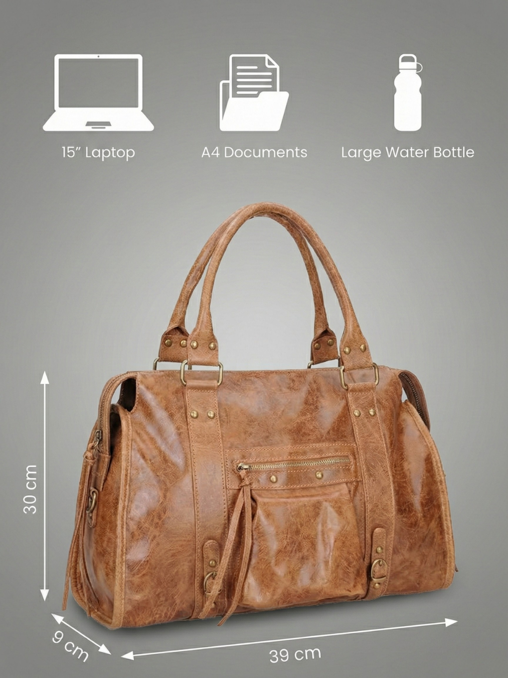Brown Handbag for Work