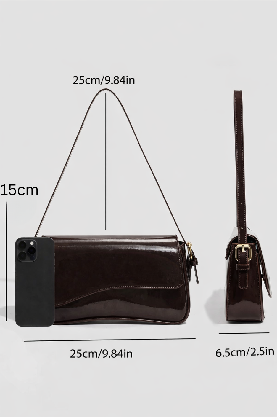 Brown everyday handbag