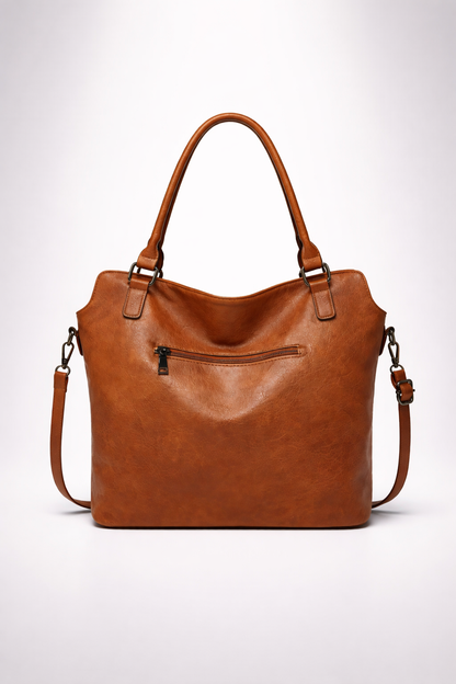Brown tote bag for school