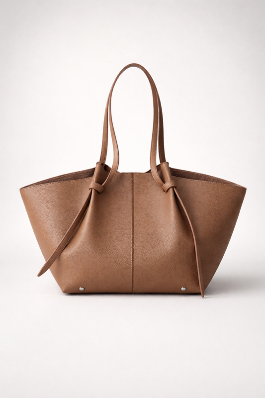 Brown tote bag for work