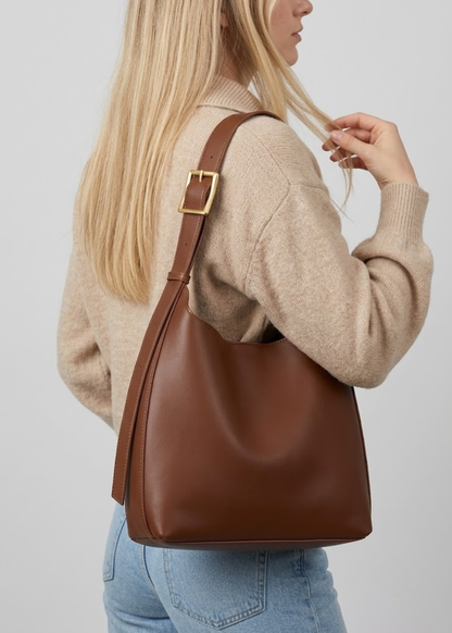 Leather Bucket Bag |  Riga