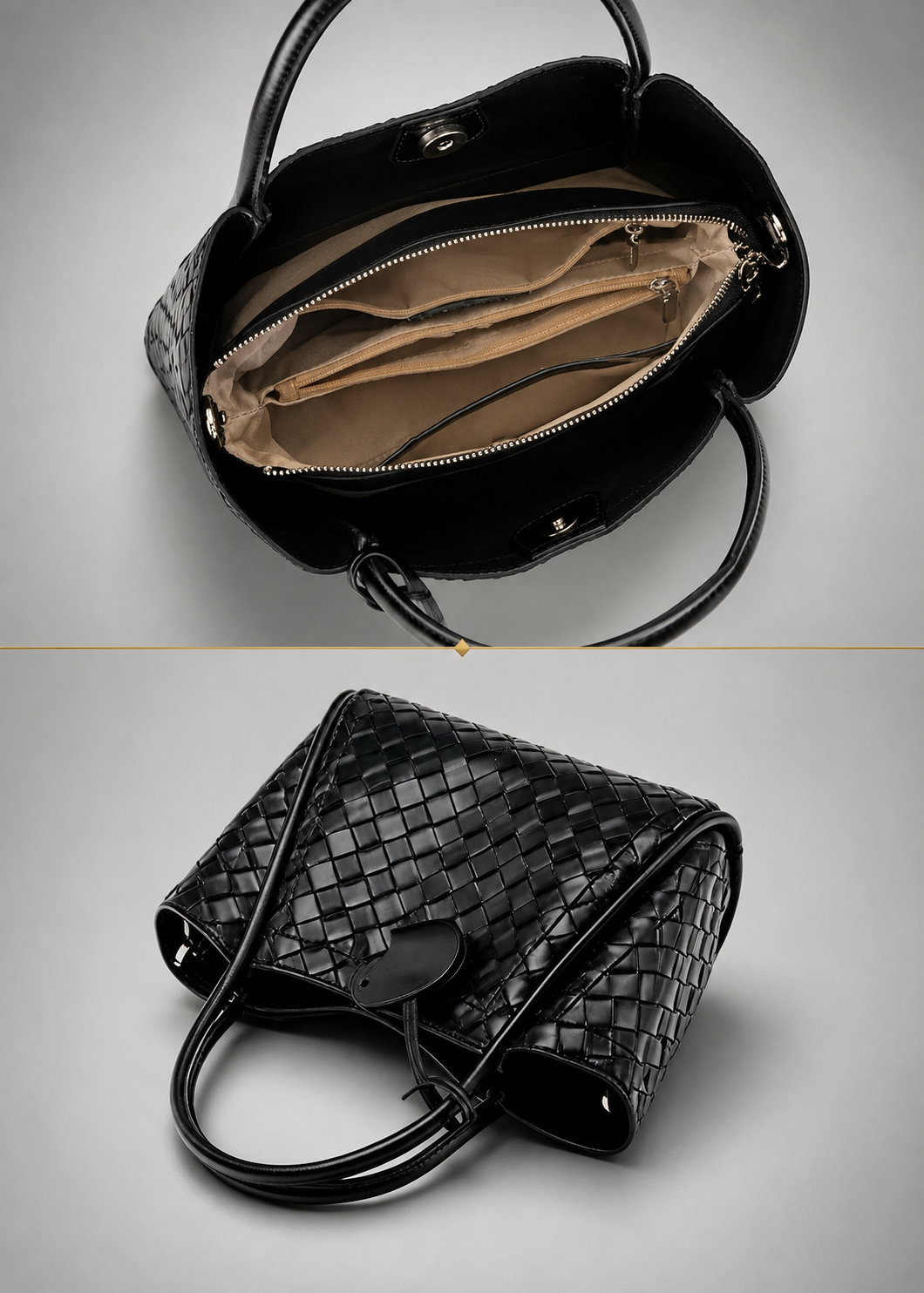 Woven Leather Tote bag | Weimar
