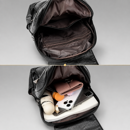 Anti Theft Leather Backpack | Witten