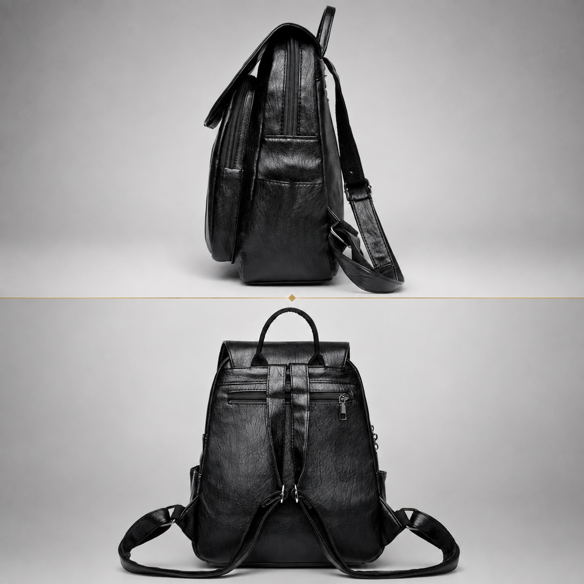 Anti Theft Leather Backpack | Witten