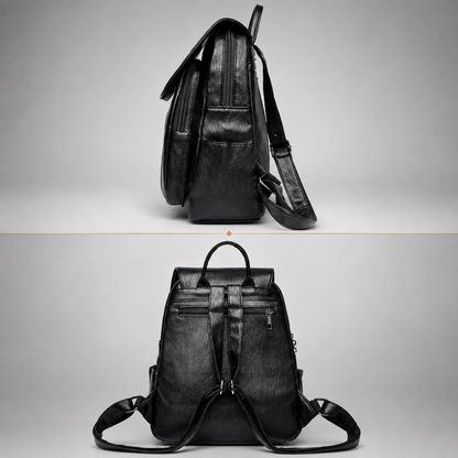 Anti Theft Leather Backpack | Witten