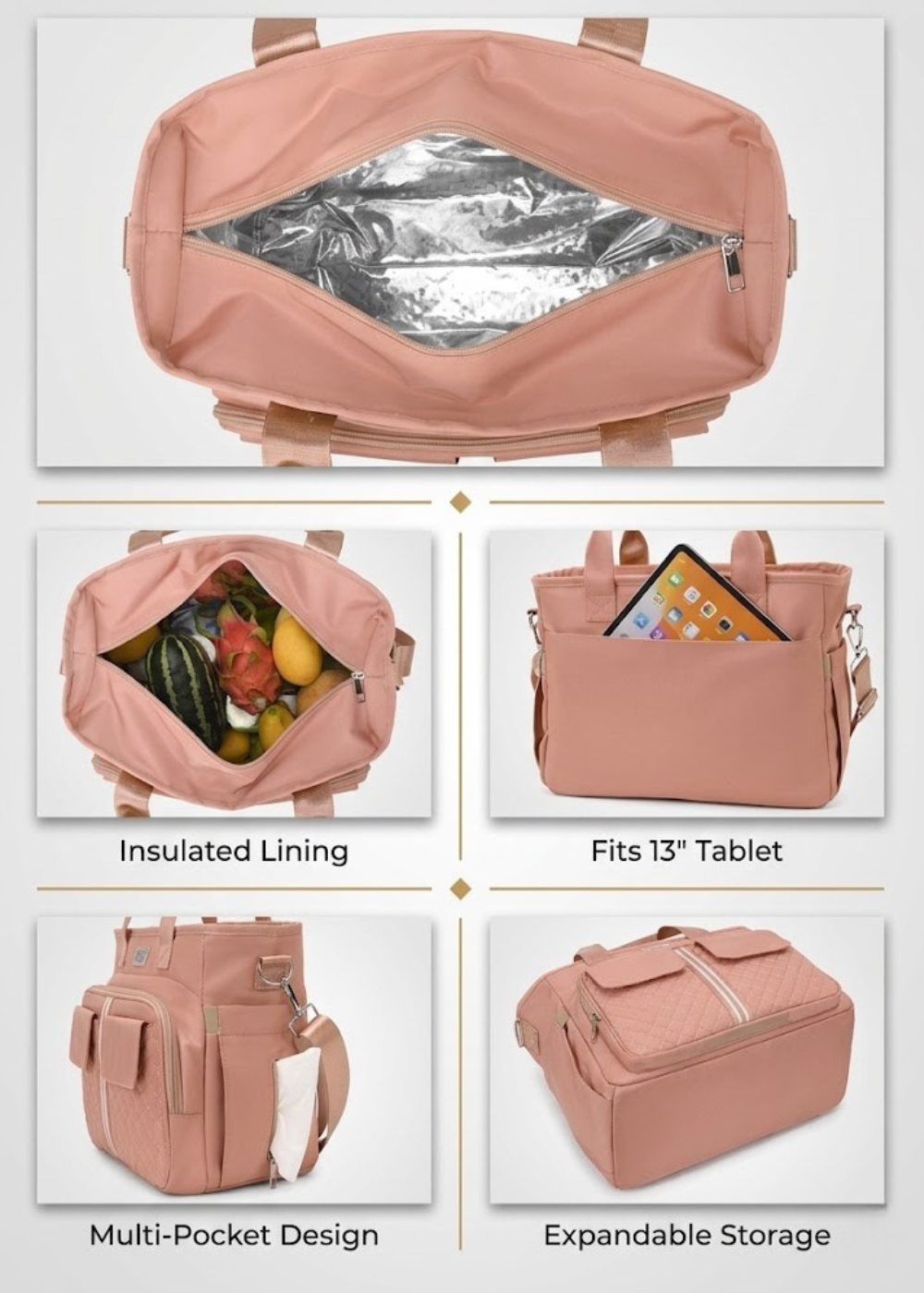 Pink Ladies Lunch Tote Bag | The Notting