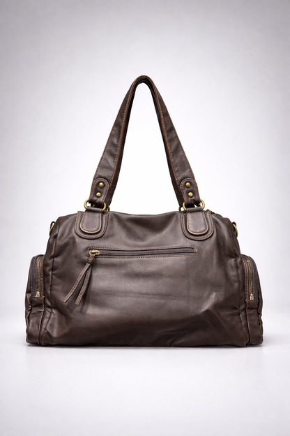 Coffee go-to shoulder handbag for school