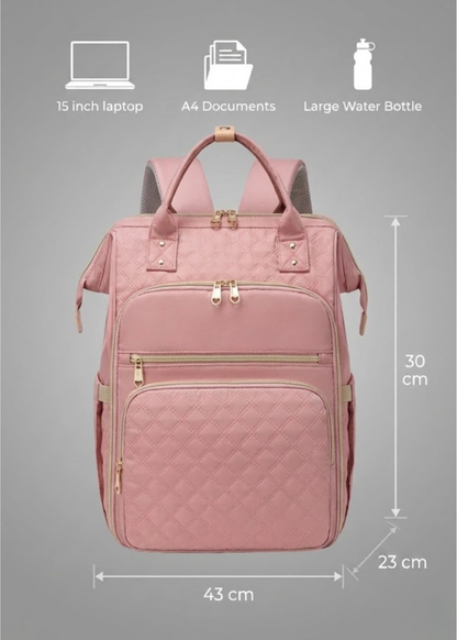 Lunch Backpack for Women – Insulated 2-in-1 with Laptop 15.6 & Detachable Lunch Tote