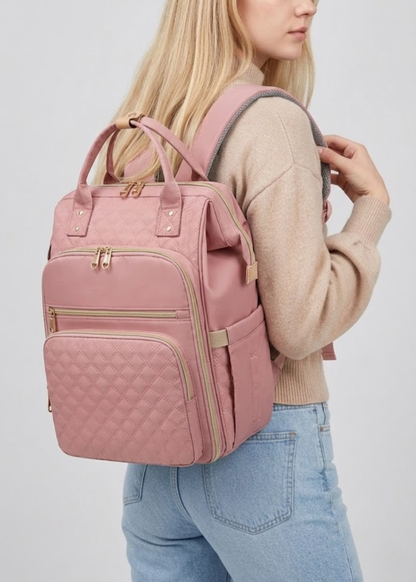 Lunch Backpack for Women – Insulated 2-in-1 with Laptop 15.6 & Detachable Lunch Tote