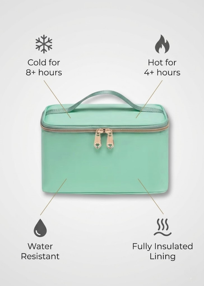 Green Lunch Backpack for Women – Large Insulated Cooler with Laptop 15.6 & Detachable Lunch Tote,