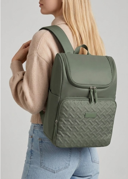 Green Lunch Backpack for Women – Small Insulated Picnic Bag, 17L