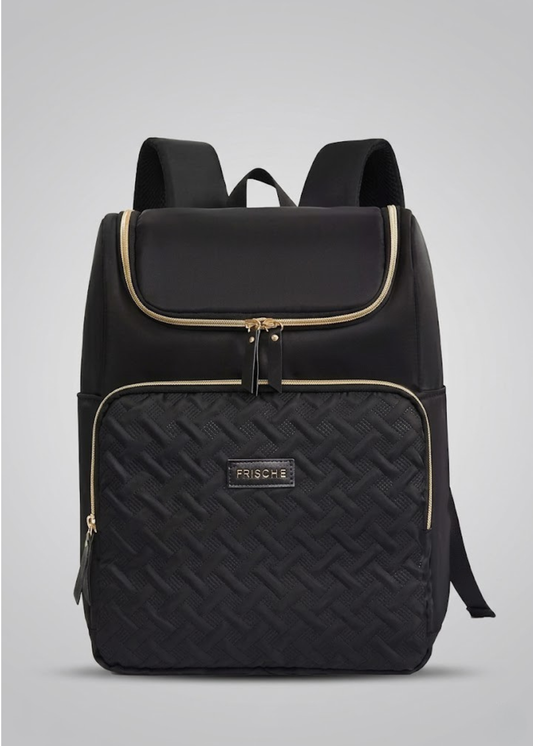 Black Lunch Backpack for Women – Small Insulated Picnic Bag, 17L