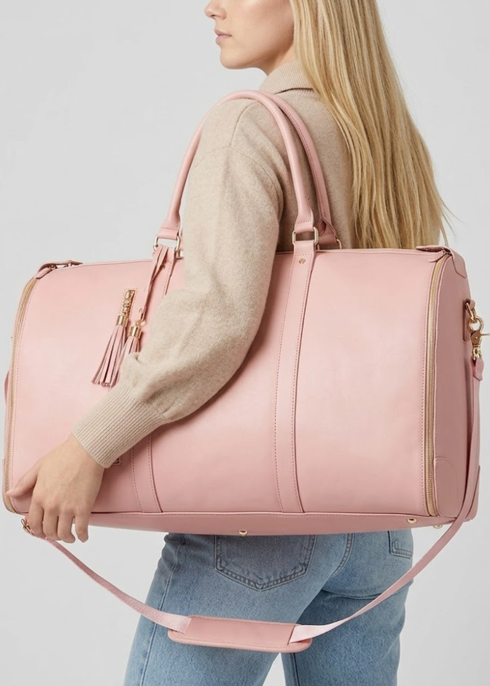 Large Women's Weekender Bag | Pink Sojourn