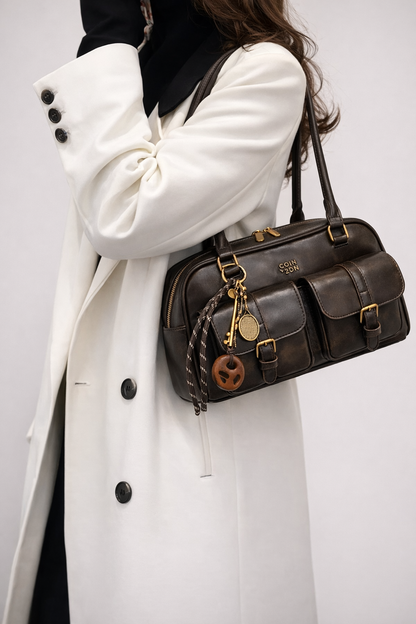 Shoulder bag for women with multi-pocket