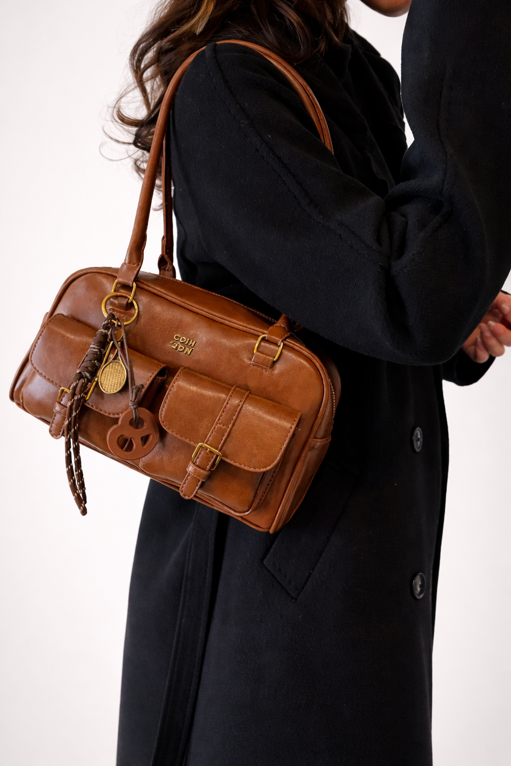 Brown bag for women in Vegan leather