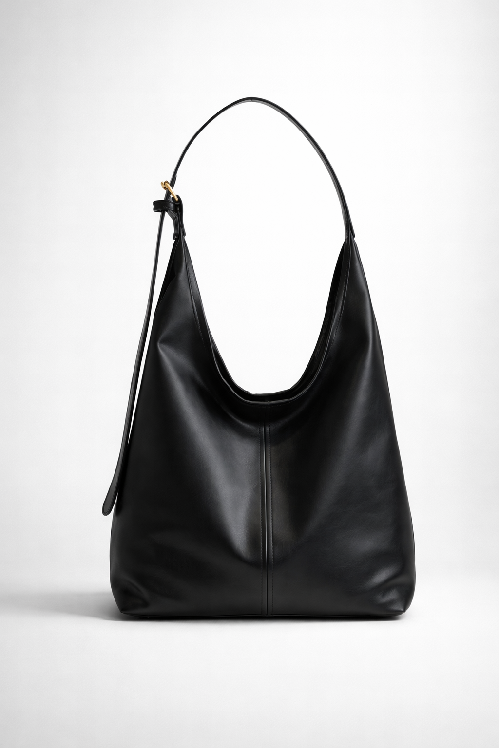 Faux leather tote bag for work