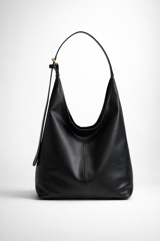 Faux leather tote bag for work