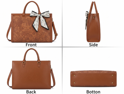 Work Tote Bag — Embossed Multi-pocket & Laptop bag | Corfu