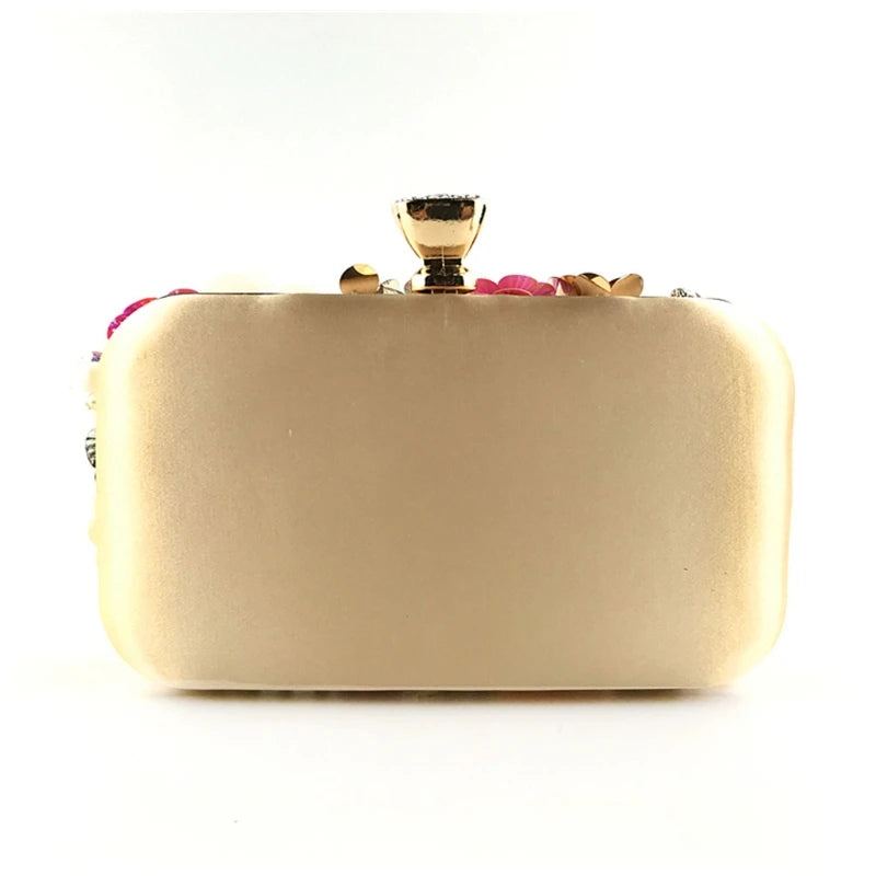 Beaded Floral Evening Clutch bag | Monaco