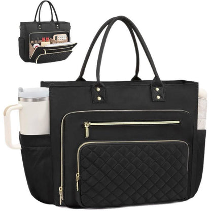 Tote Bag for University 15.6 Laptop & water bottle | Mykonos