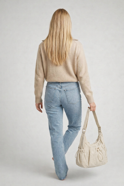 Ladies Nylon Handbag for School