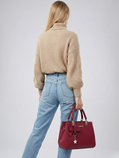 Ladies large vegan leather work bag