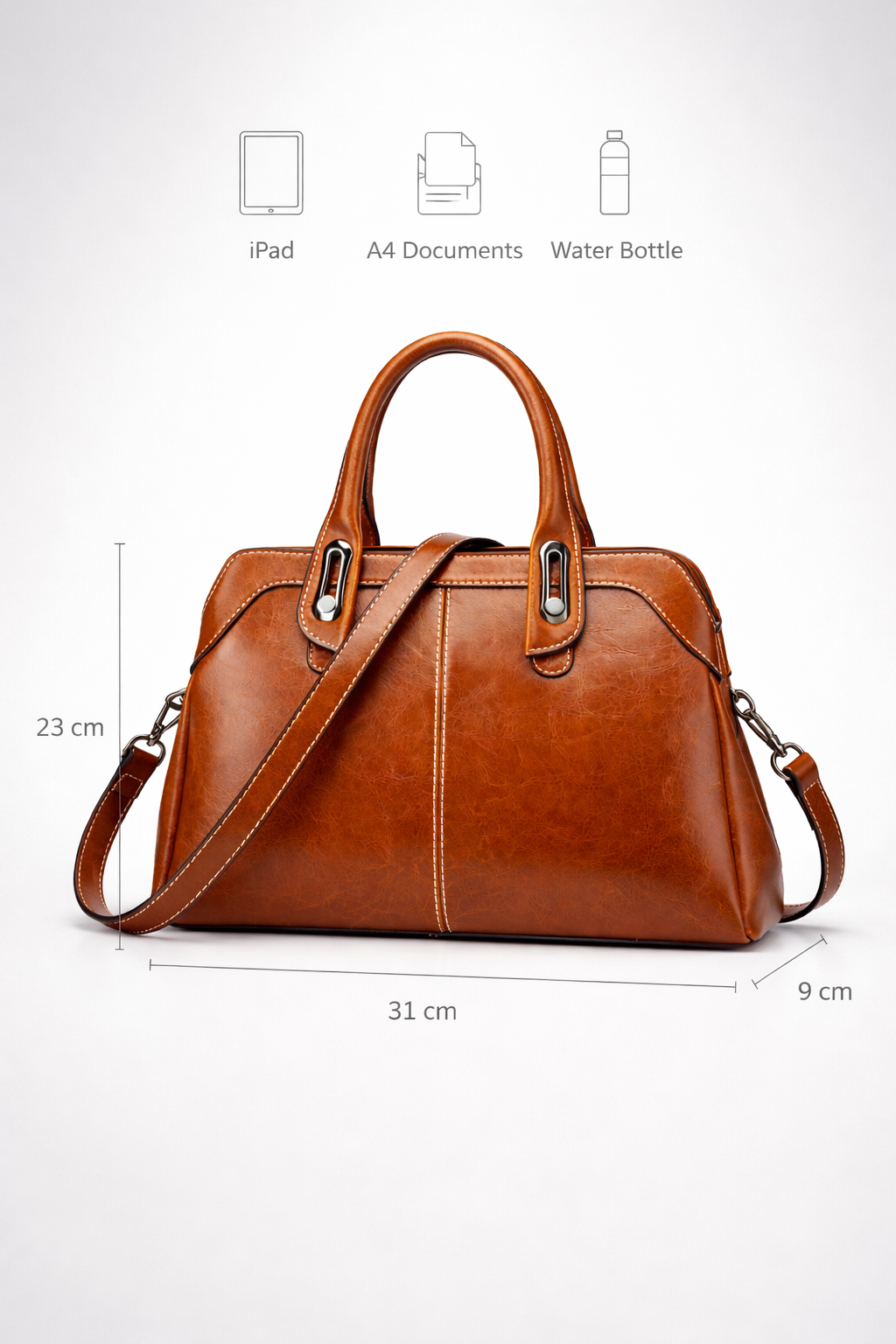 Ladies leather work bag