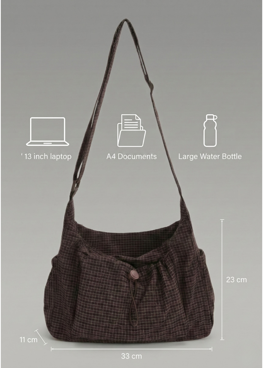 Large Nylon handbag for school