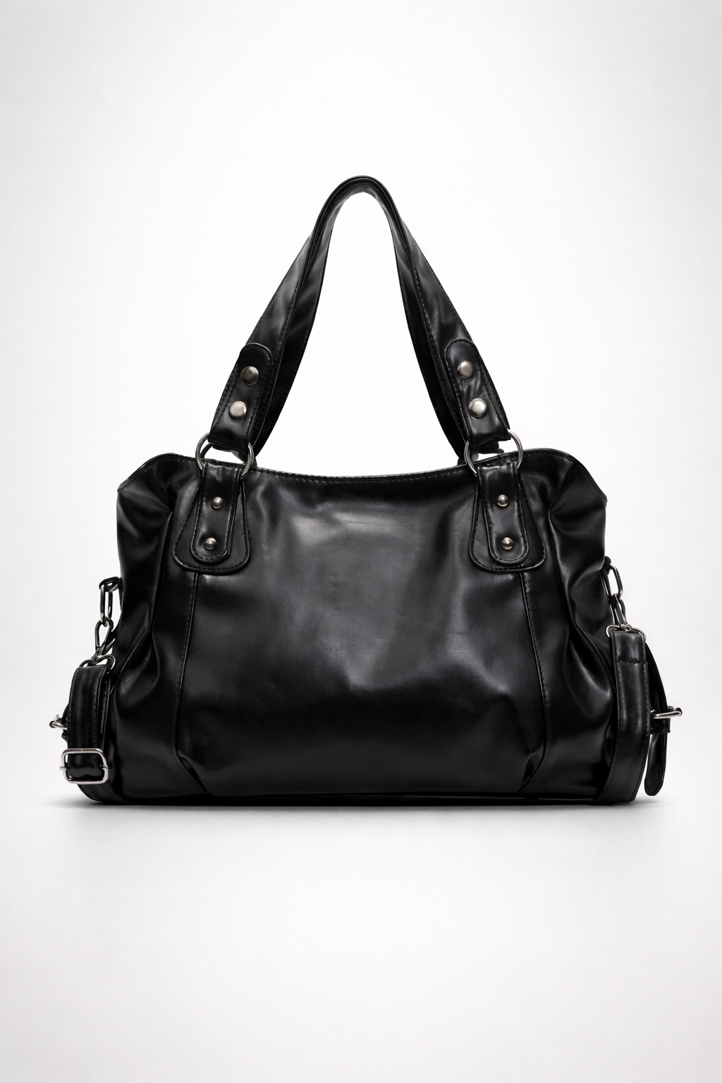 Large black handbag for school