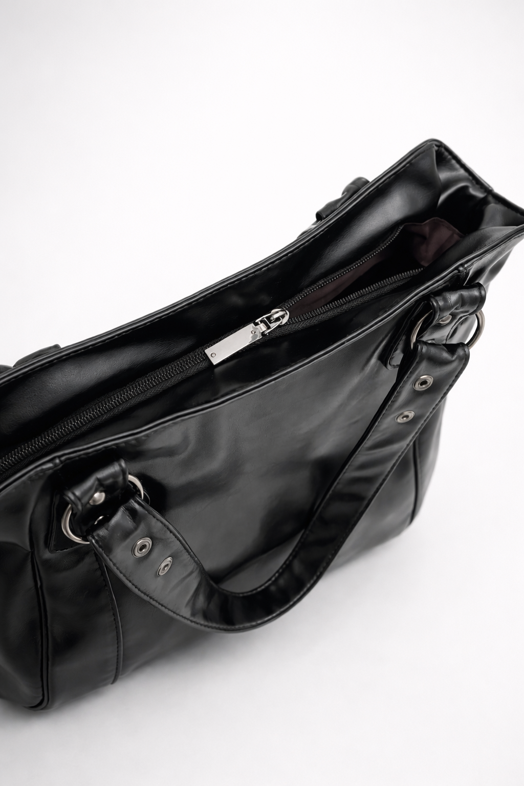 Large black handbag for school