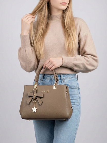 Large vegan leather work bag